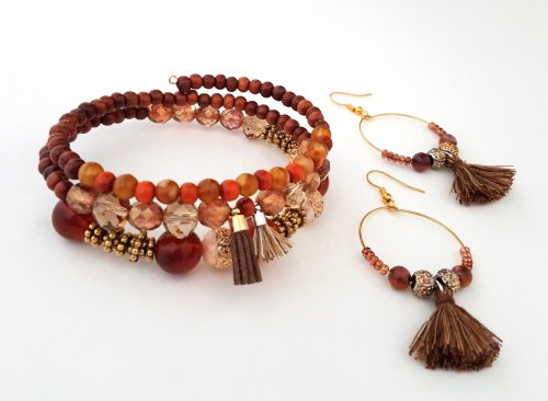 Debbie Blair's Color Inspiration - Boho Tassel - , Wire Jewelry Design, Design, color inspiration boho tassel